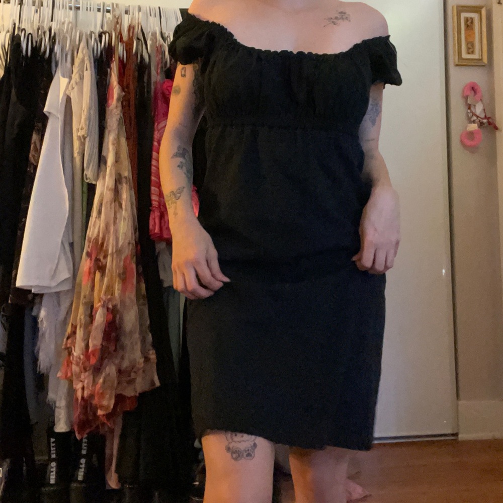 Black cottage dress